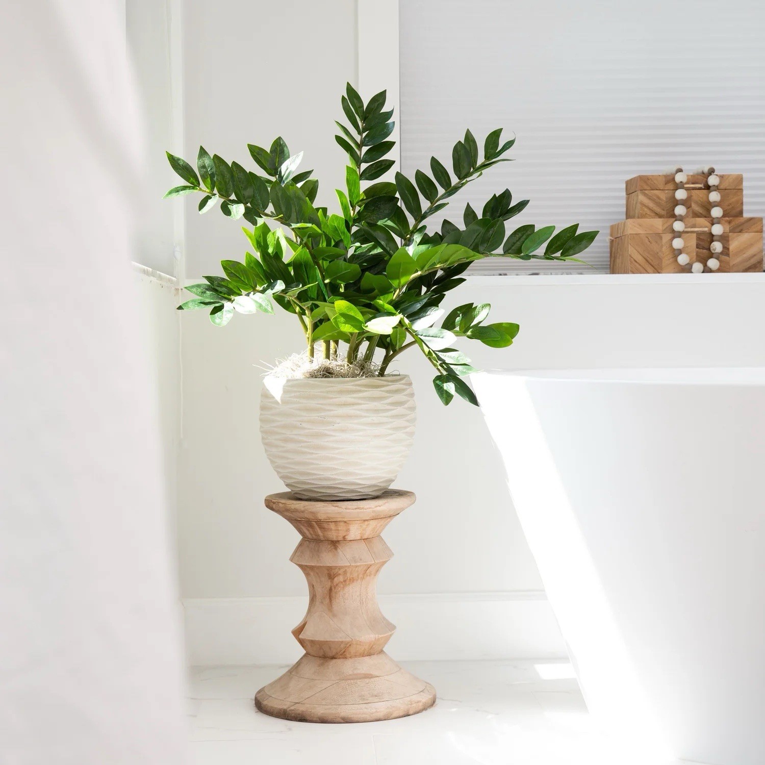 28 In. Green Artificial Zamioculcas Plant Home Decor