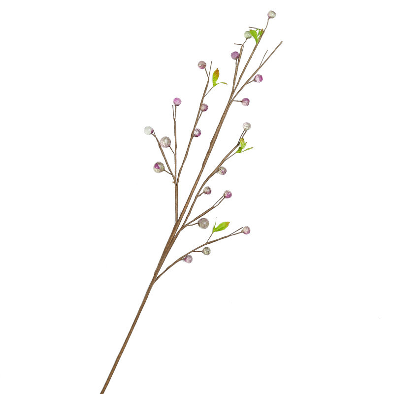 Set of 12 Hand Wrapped Purple Acrylic Artificial Berry 30″ Sprays