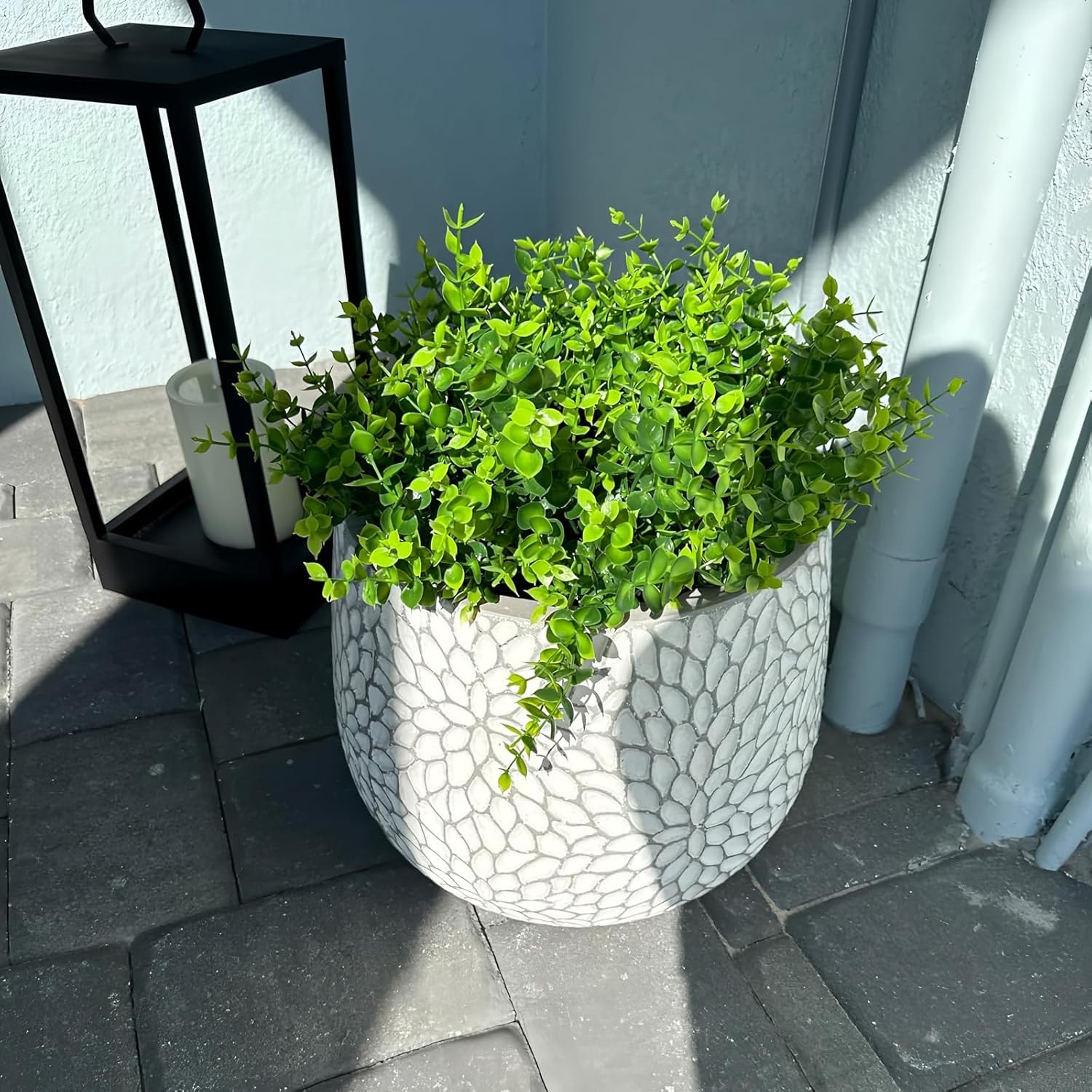 8 Bundles UV Resistant & Non-Fading Artificial Boxwood Shrubs – Fake Greenery Pl