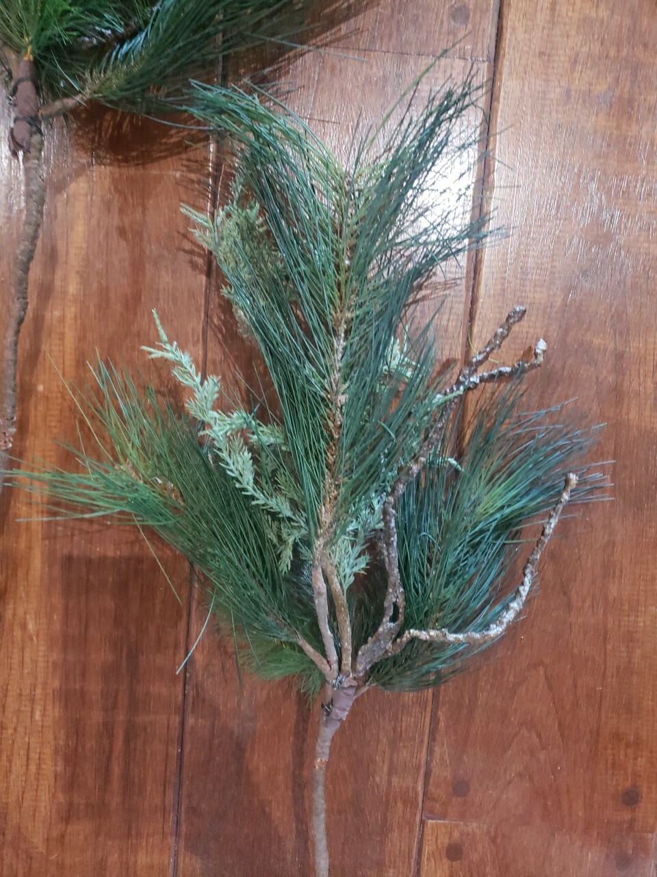 Lot Of 3 DESIGNER Realistic Mixed PINE CEDAR Filler Decor Branches 28″