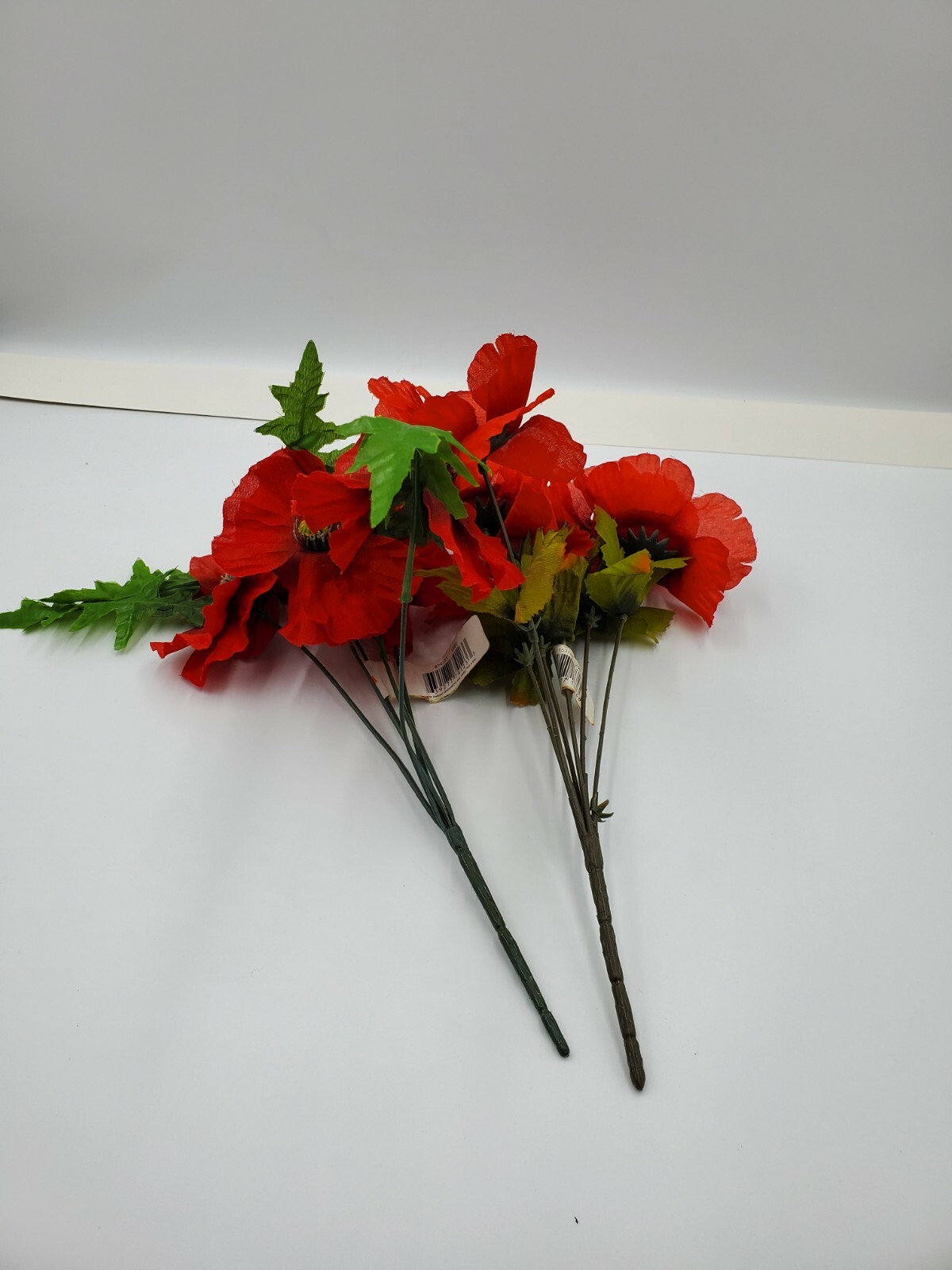 Lot of 2 Red Bushes of Flowers