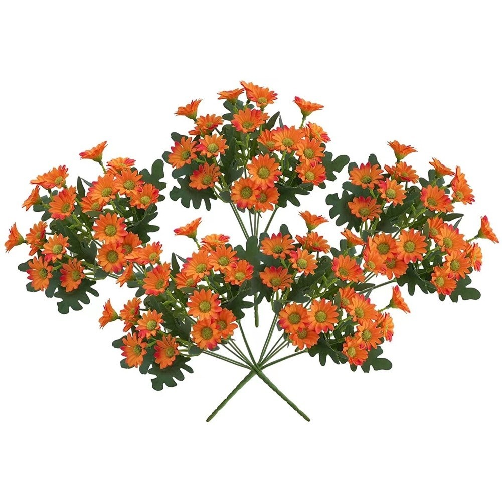 Chamomile Daisy Bouquet Made of Silk and Plastic for Living Room Bedroom Decor
