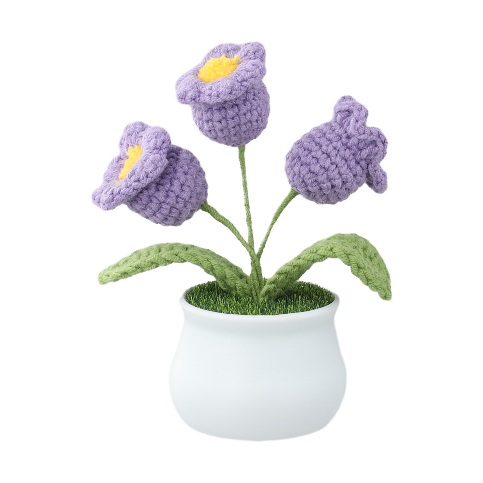 Handcrafted Wool Lily of the Valley Pot for Longlasting Home Decoration