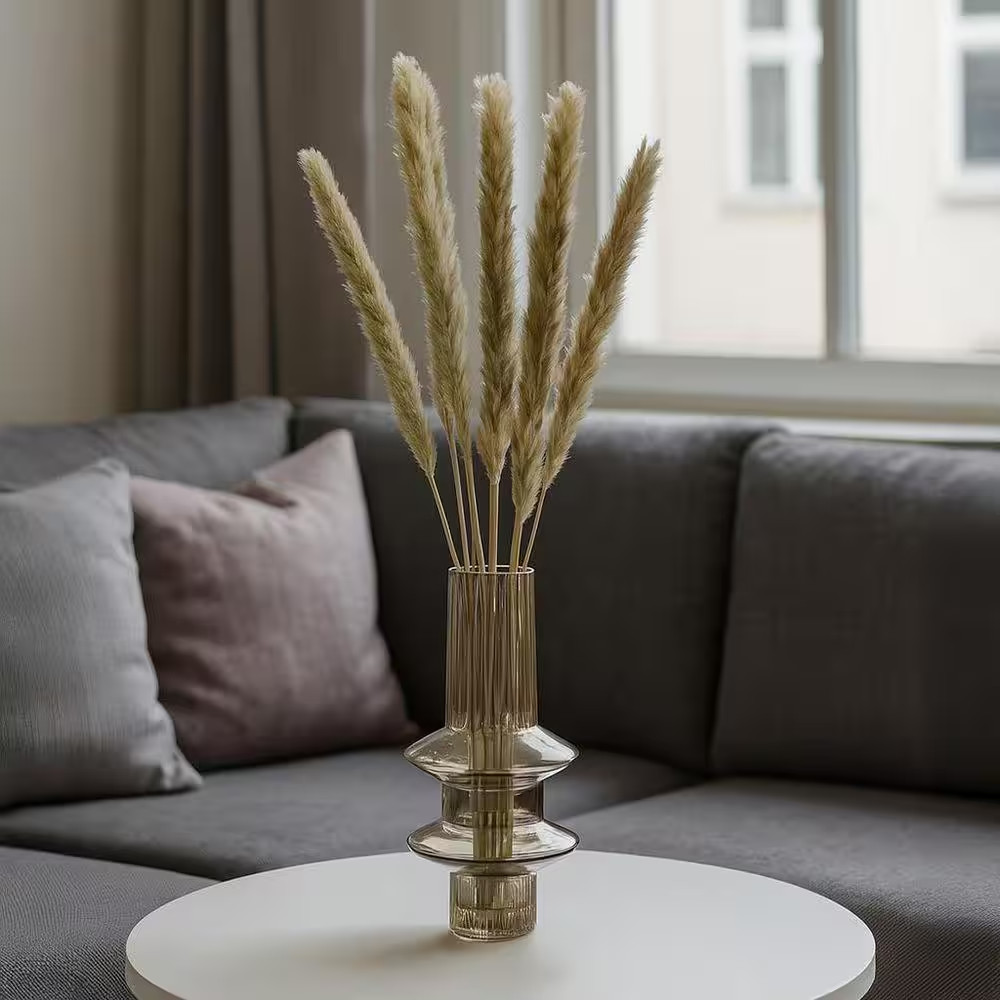 20 In. Brown Natural Indoor Non Artificial Dried Preserved Small Pampass Grass (