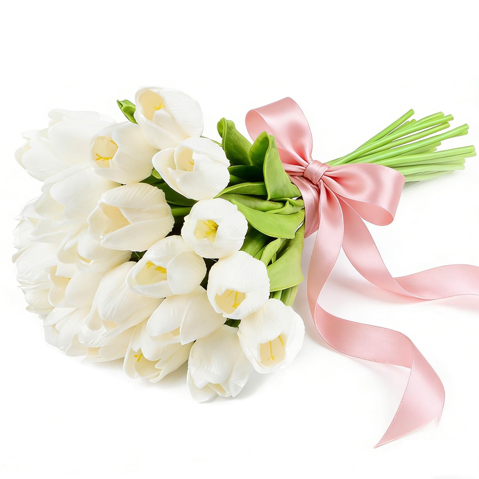 Artificial Tulips Bridal Wedding Festival Decor Bouquet Real Touch PU Flower …