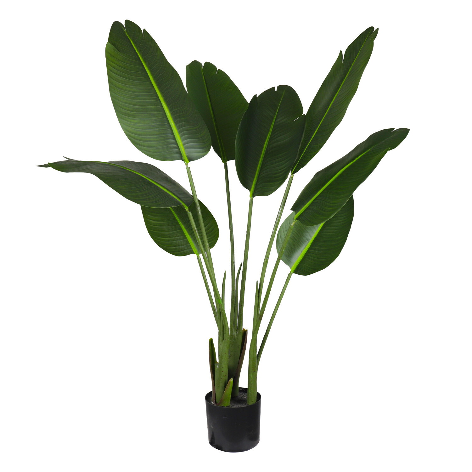 Artificial Fake Bird of Paradise Tree with Plastic Pot For Indoor Festival Decor