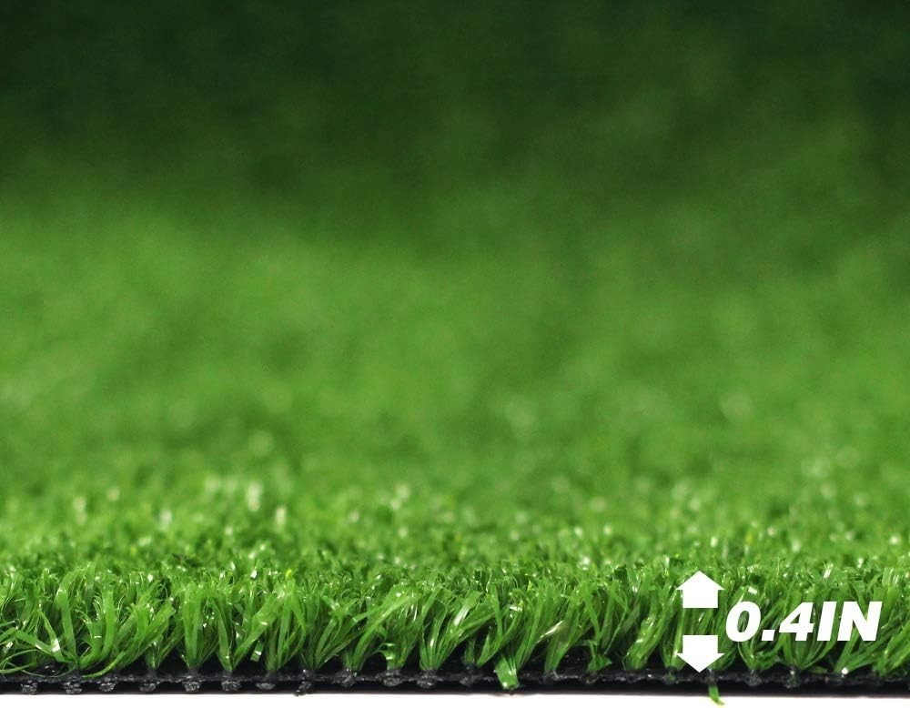 Durable Artificial Grass Lawn 6FT x 10FT Water Resistant with Rubber Backing