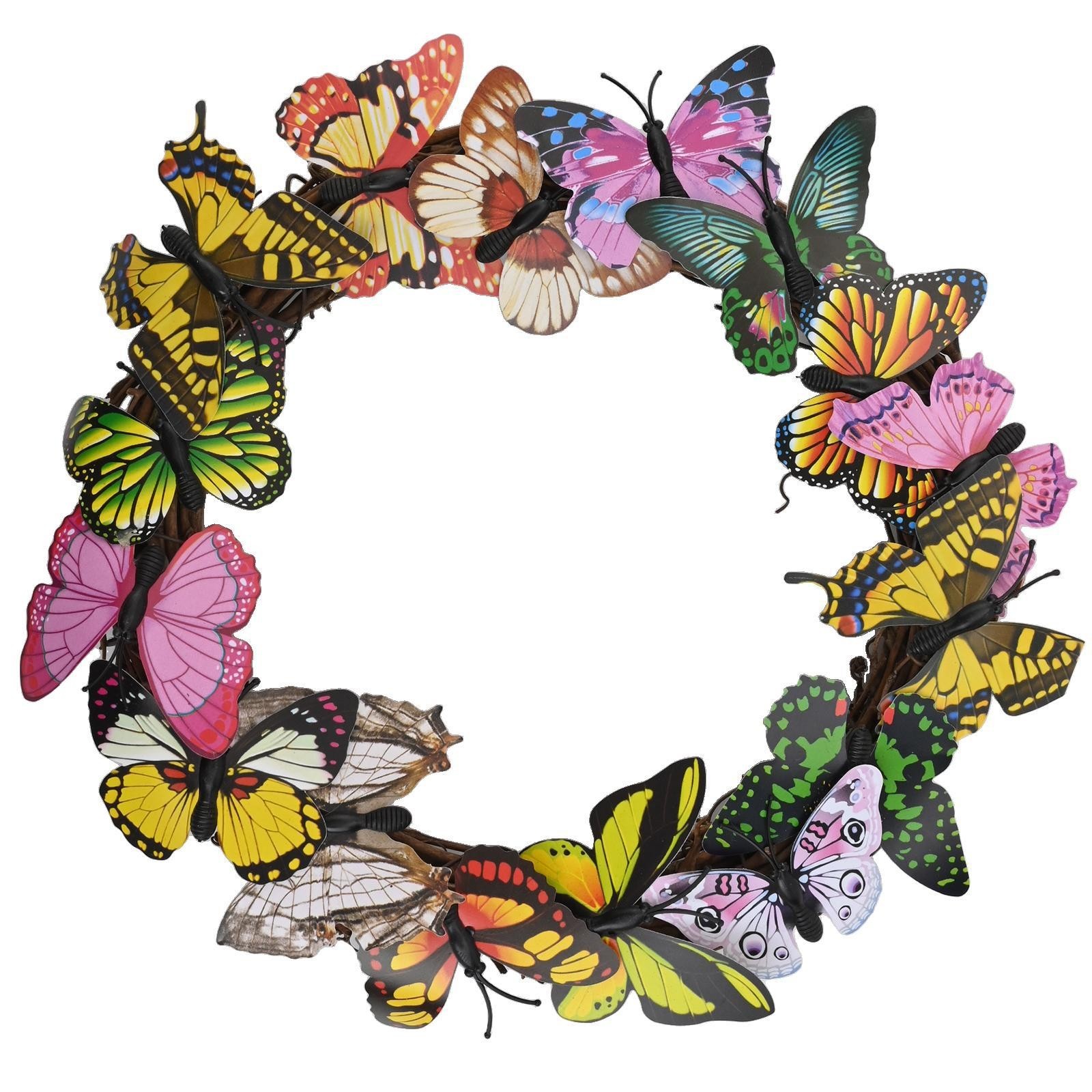 Butterfly Wreath Butterfly Wreath Fake Butterflies Front Door Unique Design