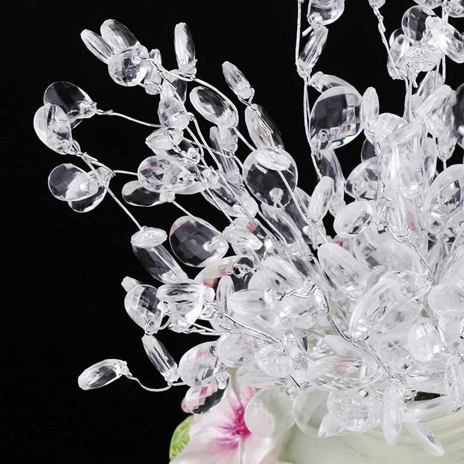 Fityle 50pcs Crystal Bud Branches Artificial Flower Twigs for Wedding Party H…