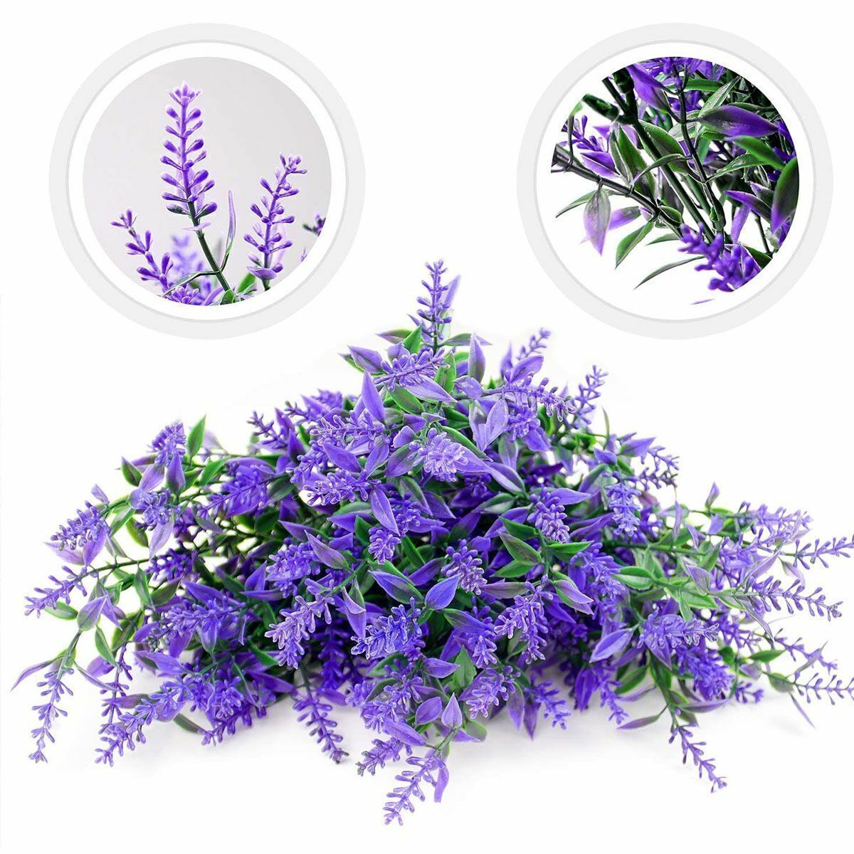 Artificial Flowers Fake Plants Decor 8 Bundles Vine Hanging Outdoor Home Garden