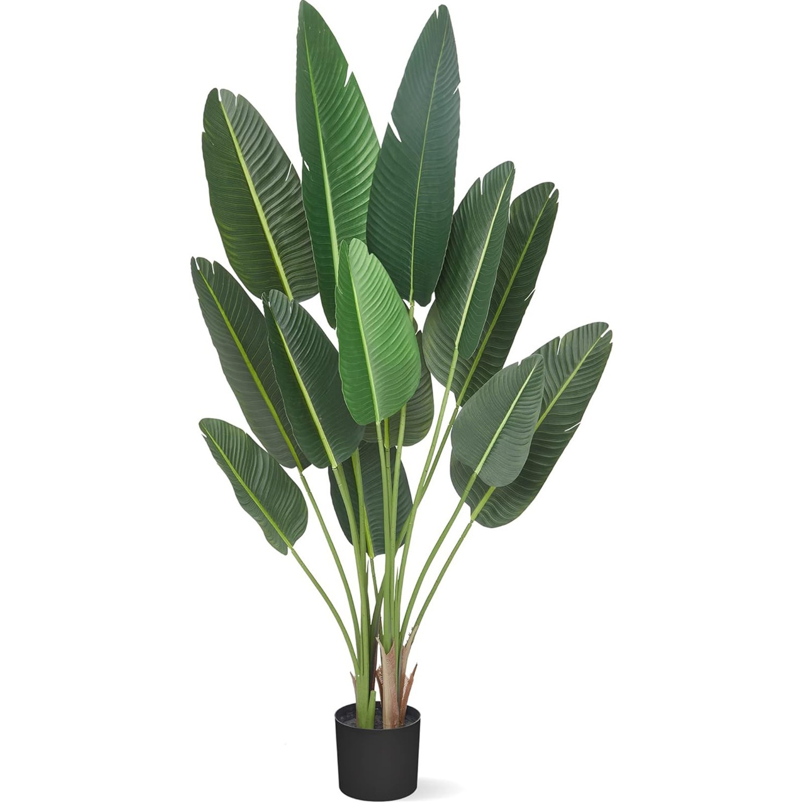 Artificial Bird of Paradise Plant 6 ft Tall Fake Tree Tropical Greenery Decor