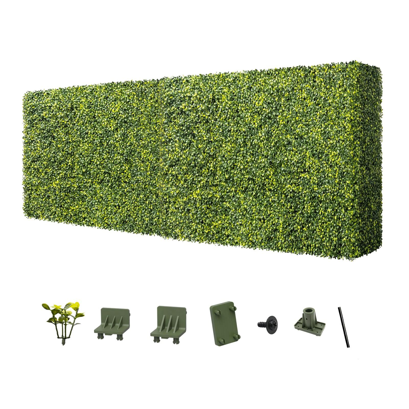 Artificial Boxwood Hedge Divider Wall with Faux Leaves for Party Wedding Home