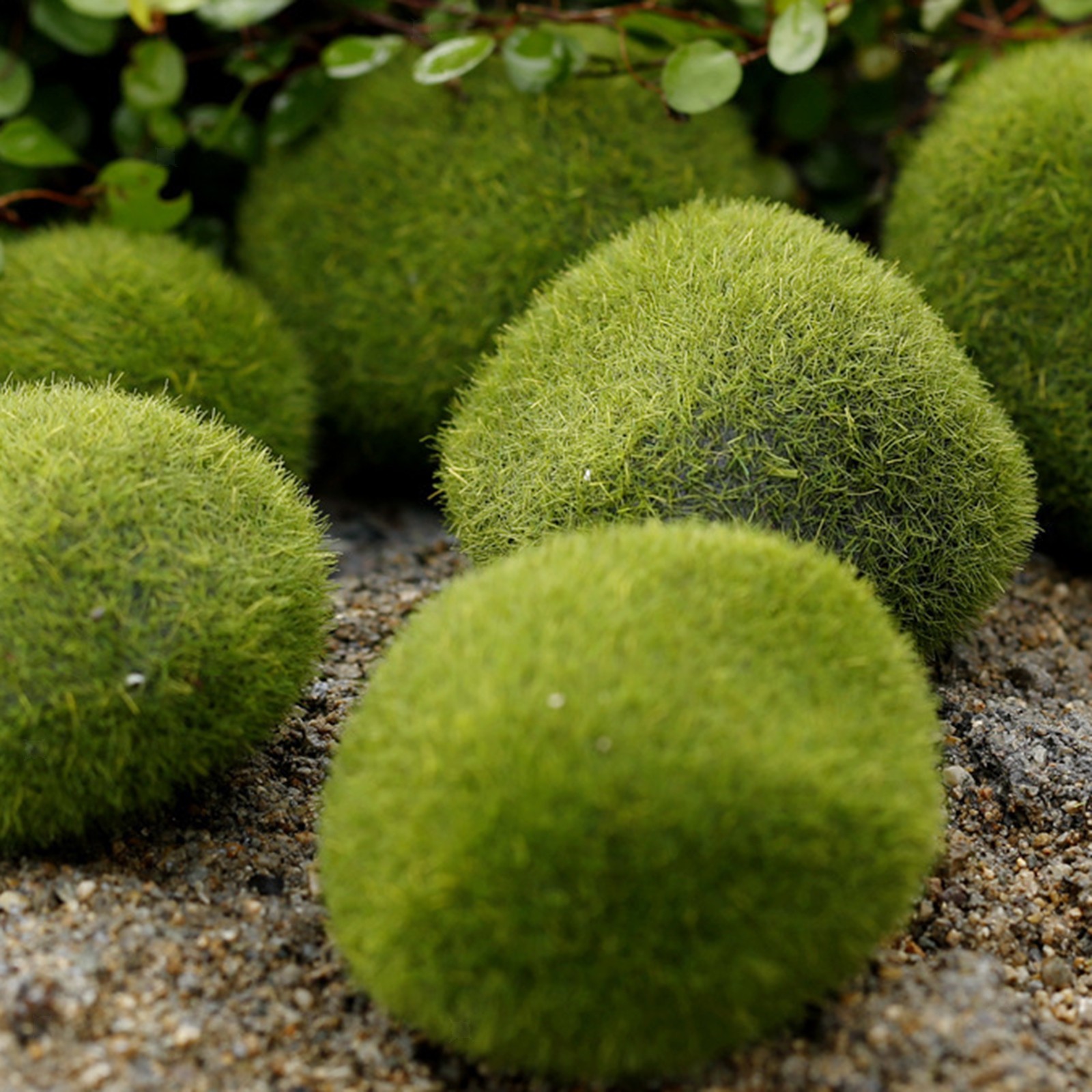 8 Pcs Artificial Rocks Model Decorative Faux Green Assorted