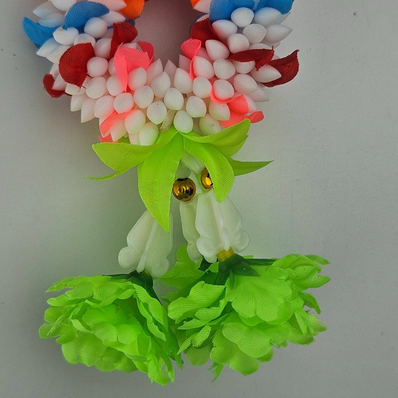 Artificial Flower Garland Car Hanging Mini 6cm Floral Decor Lucky Charm