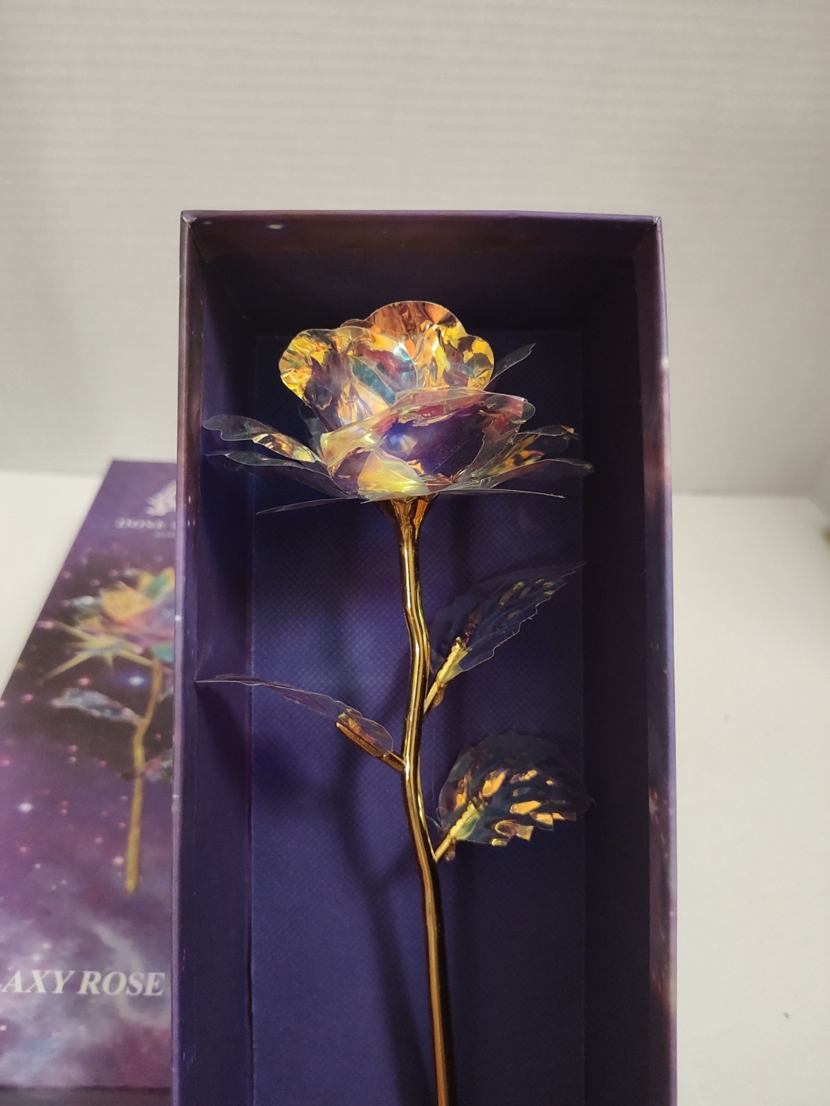 Romantic Beautiful Galaxy Rose Luminous 10″ Dose Of Roses Beverly Hills