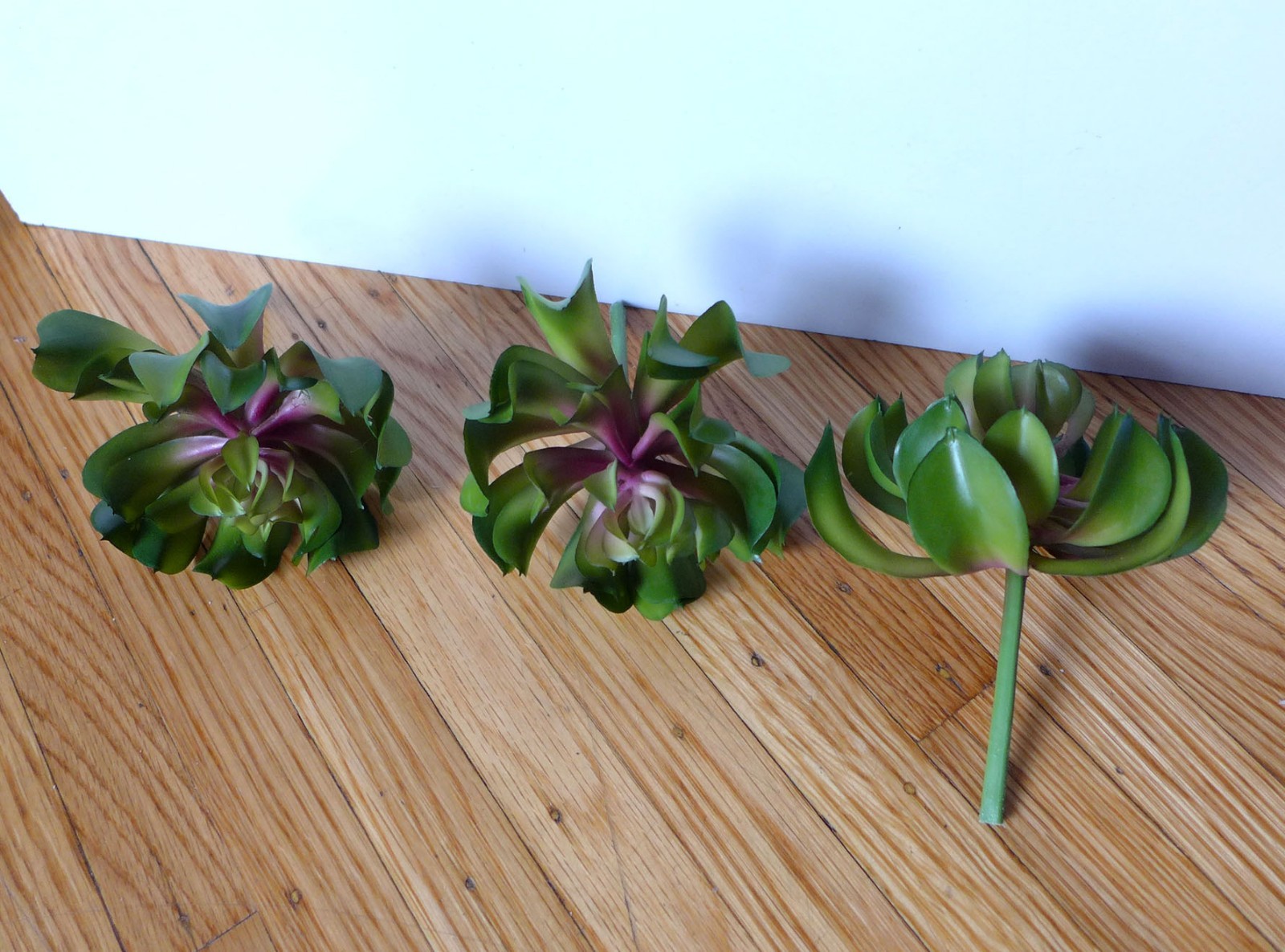6 Sleep lotus Succulent Mini Plants Artificial Plastic Grass (two colors)