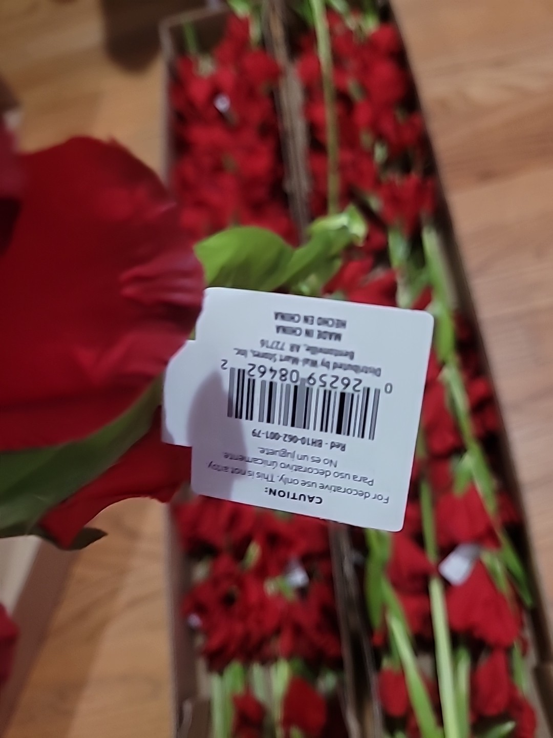6 Pk Artificial Red Gladiolus Flowers Stem approx 36 inch long By Better Homes
