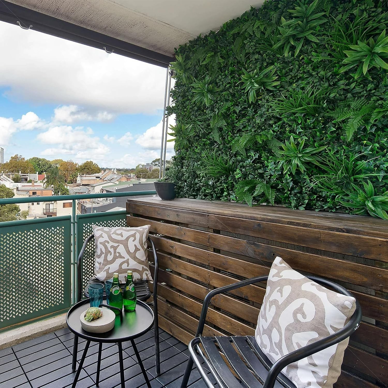 Easy Install 5Pcs 20”x40” Faux Living Wall – Perfect for Privacy & Decor