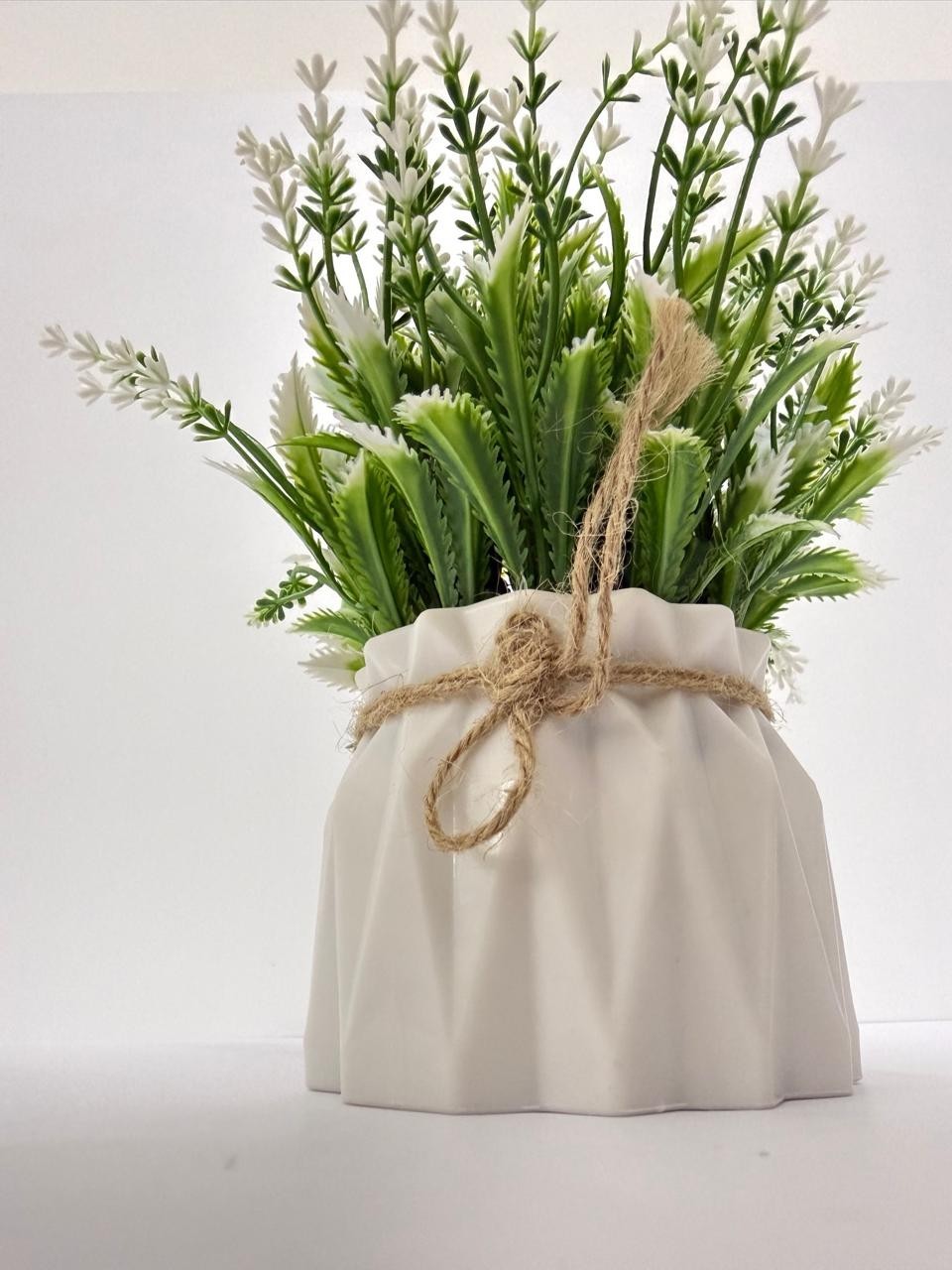 Artificial Lavender Plant Rustic Farmhouse Floral Arrangement Cottage Decor