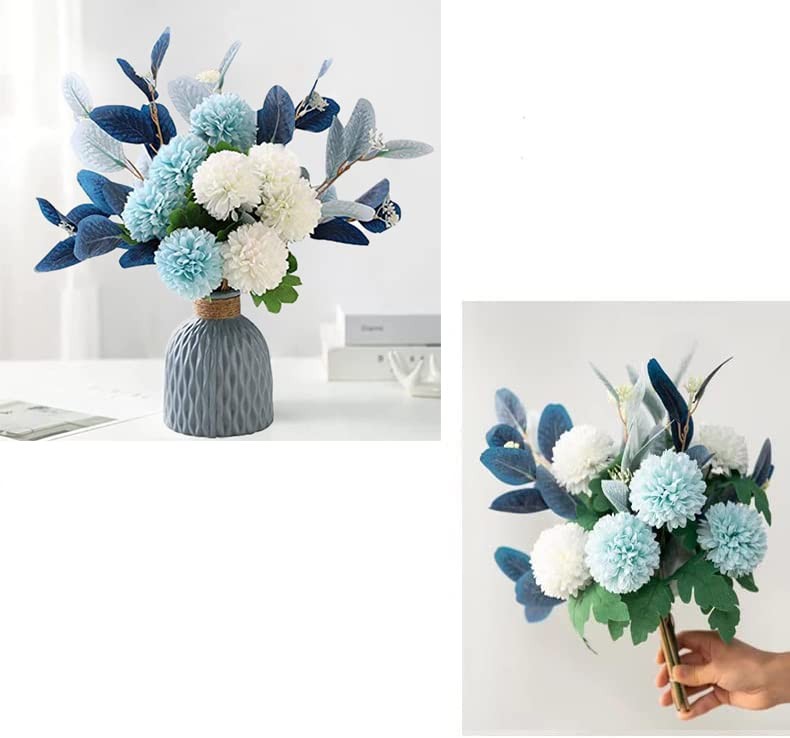 LADADA Artificial Flowers with Vases Artificial Hydrangea Flower Arrangements