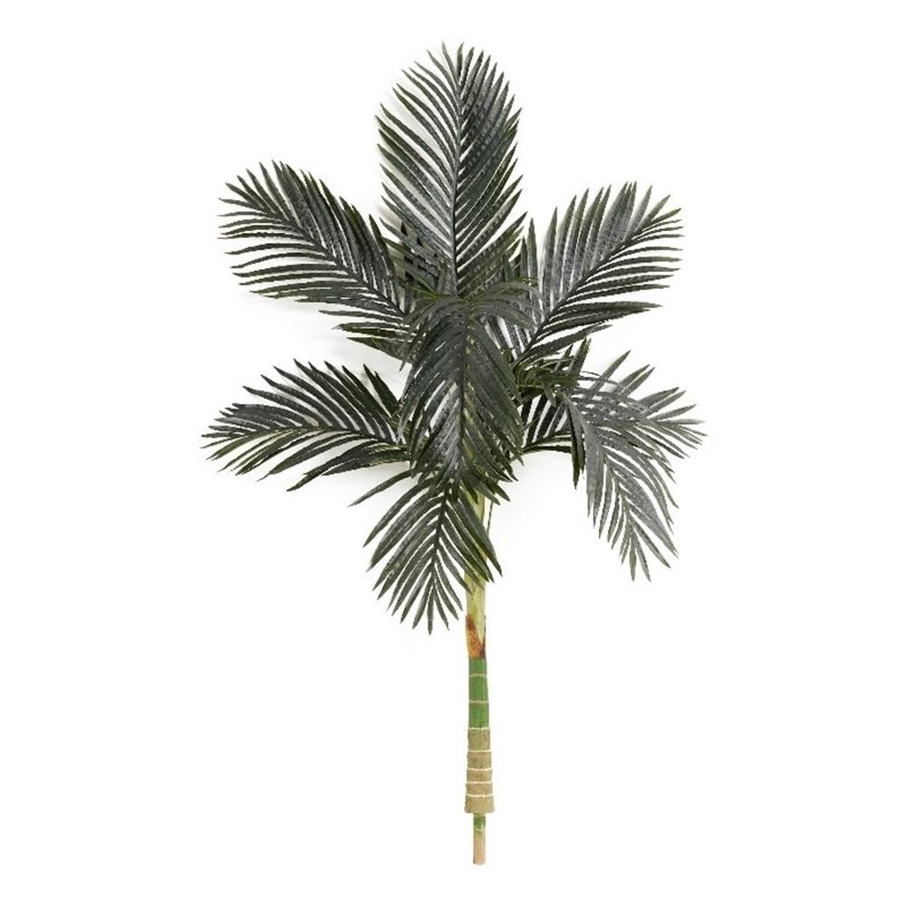 Nearly Natural 5ft Artificial Golden Cane Palm Tree (No Pot) in Green