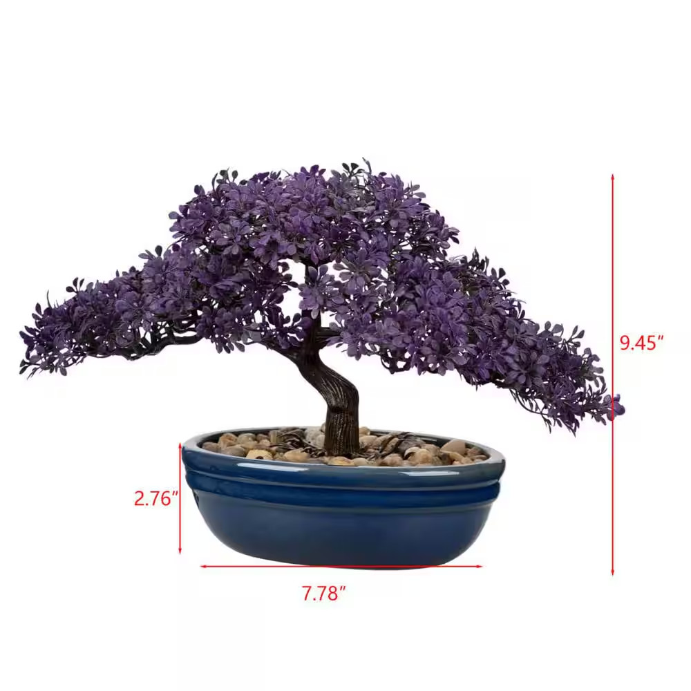 Artificial Bonsai Tree Juniper, Purple