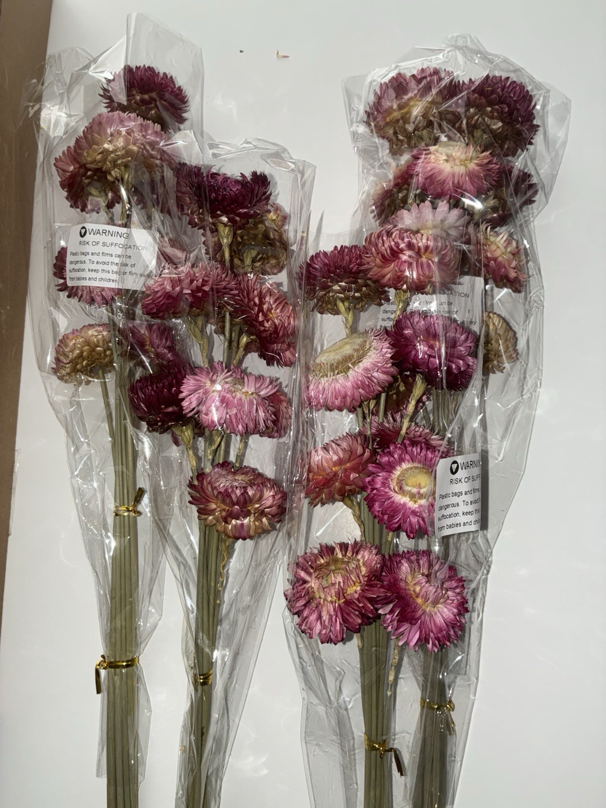 Dried Flower Bouquet Rose Pink Natural Decor Rustic Home Wedding Vase Filler NEW