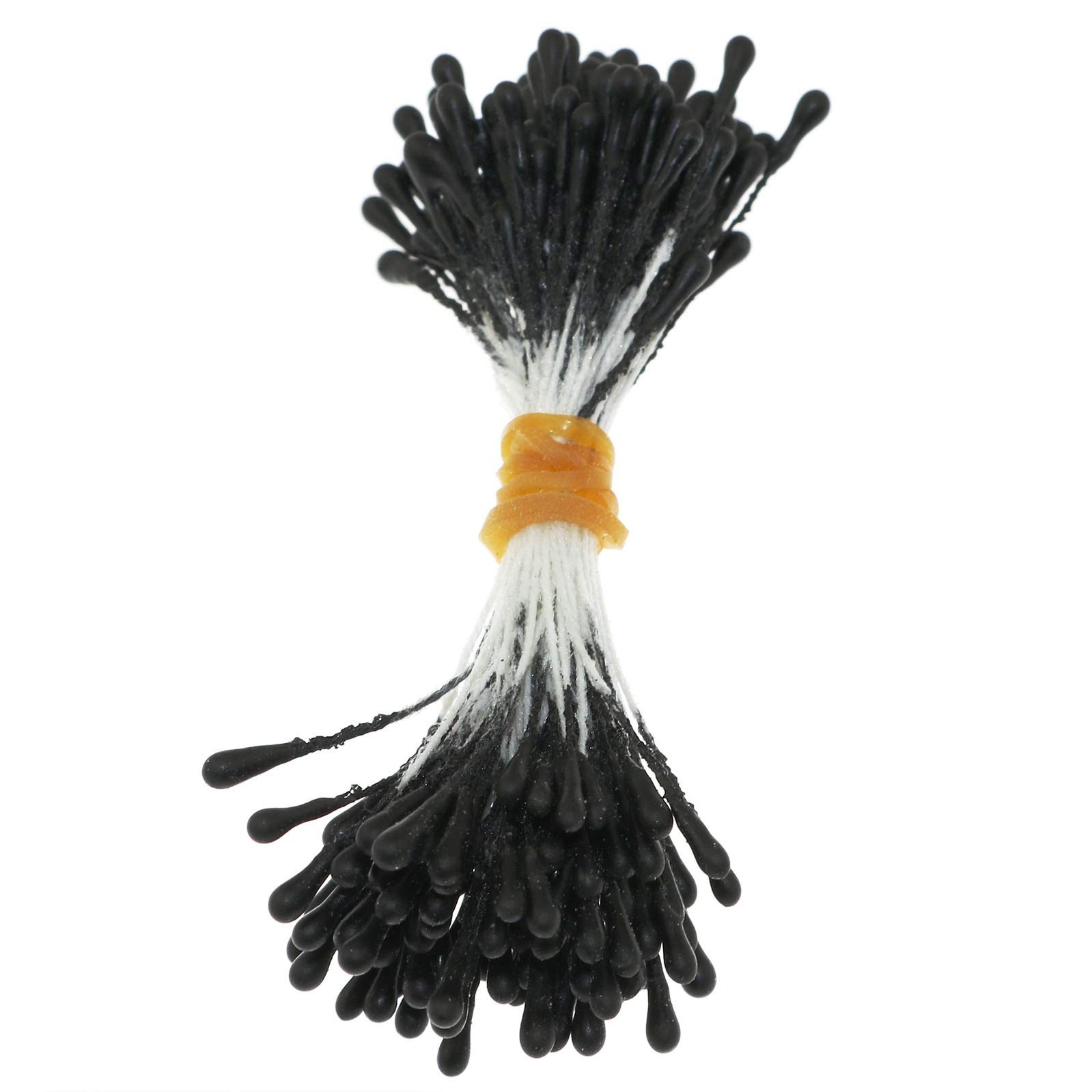 ~400 PCS Matte Black Artificial Pearlized Floral Stamen for Flower Making