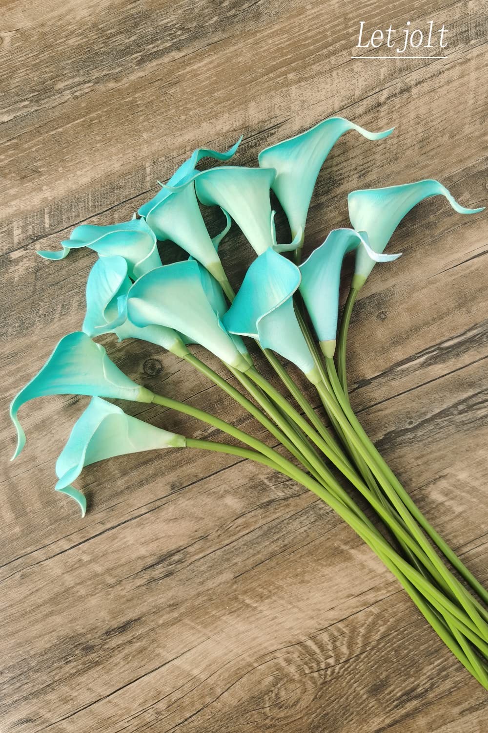 Letjolt Artificial Calla Lily Flowers 12Pcs Fake Flower Bouquet Faux Calla