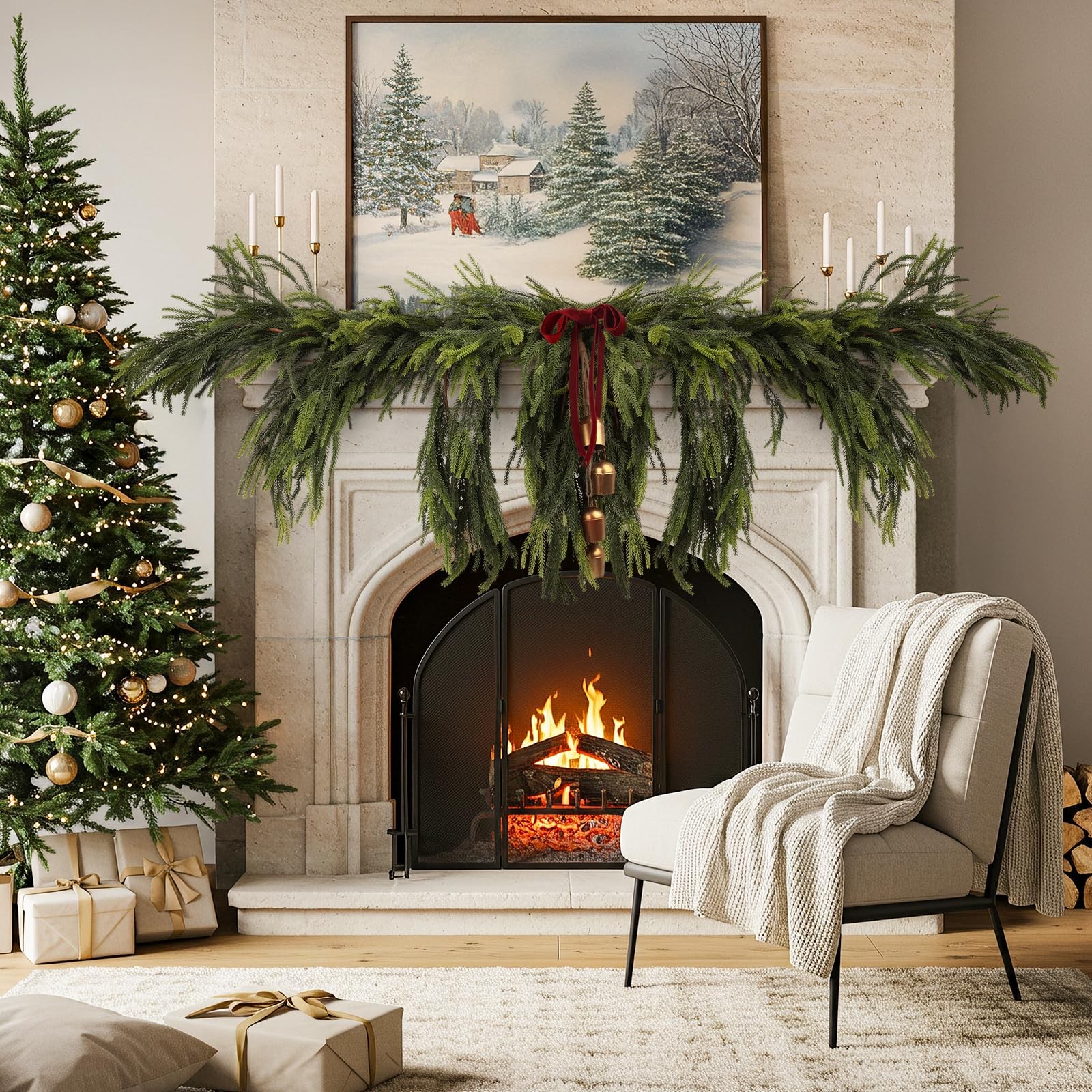 NandT NIETING 24 Pine Stems Green 24”