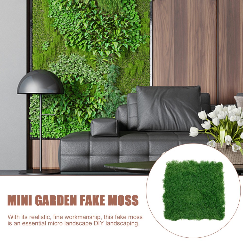 1 Pack Reusable Artificial Moss Turf Green Epe Foam Decorative Landscaping