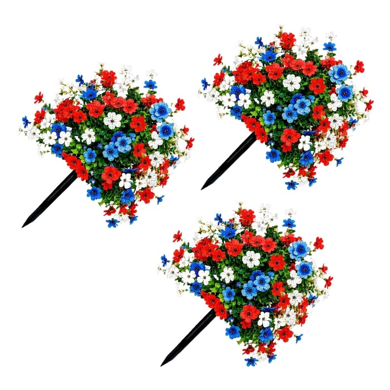 Elegant Faux Florals Ground Stake Suitable For Indoor And Outdoor Display Use