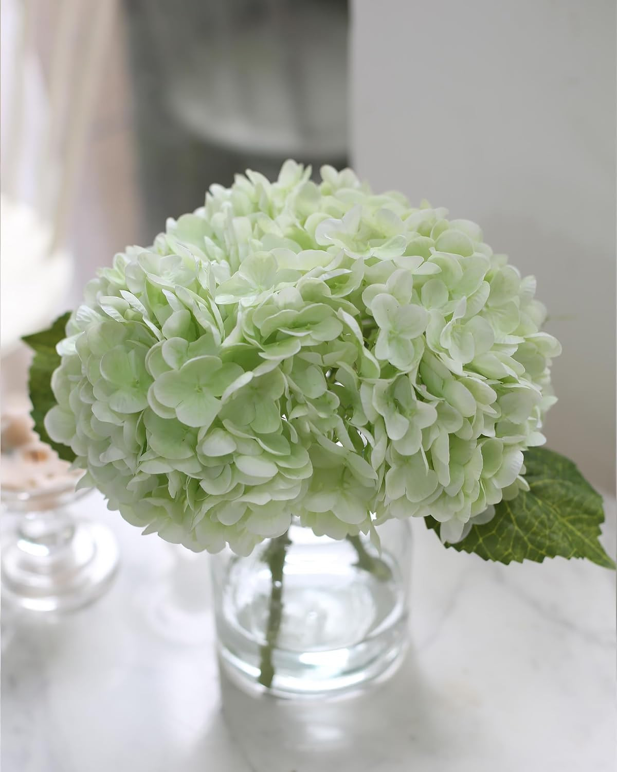 Lifelike Hydrangea in Vase – Perfect for Home, Office, and Bathroom Decor
