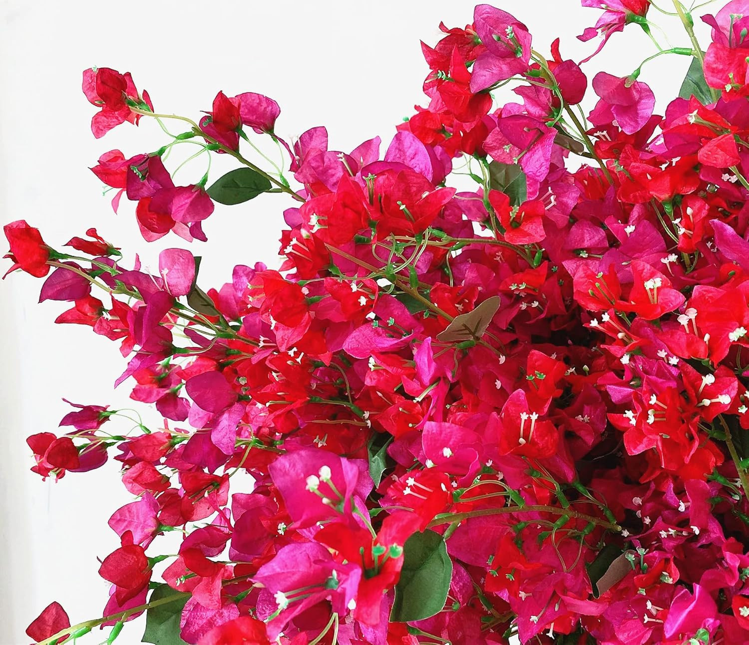 40 Pcs Fuchsia Bougainvillea Silk Flowers for Wedding & Home Decor