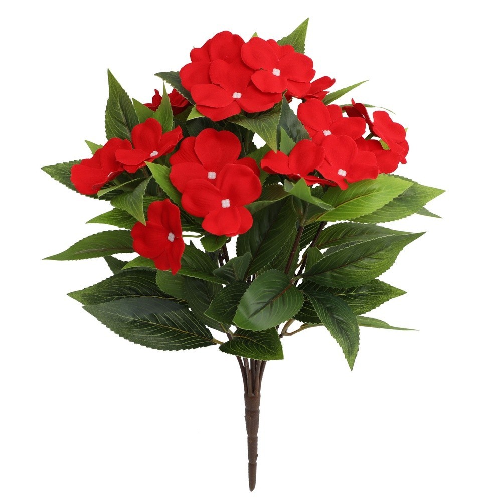 Artificial Silk Bouquet in White Pink Red Yellow Flower Red Purple 25x38cm Size