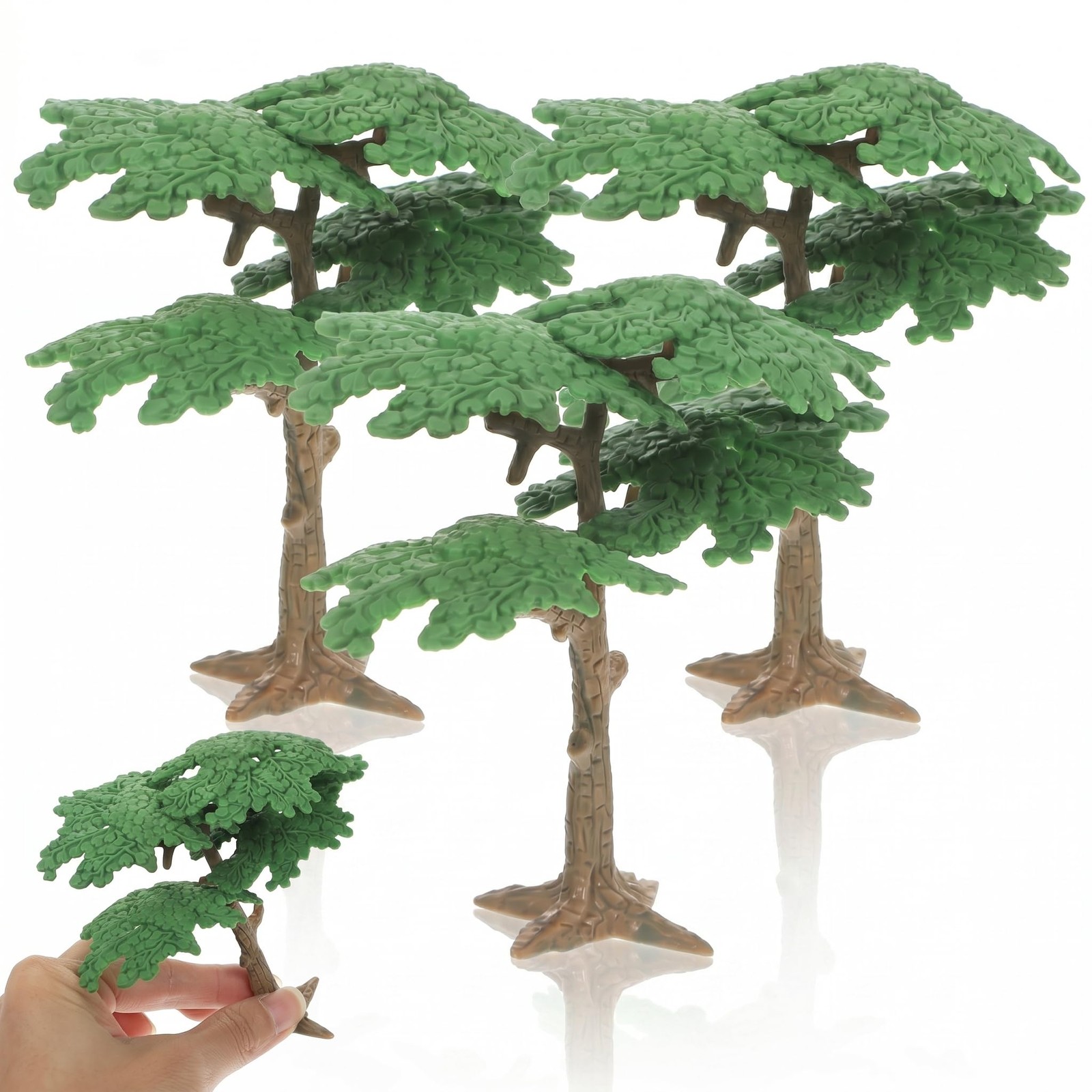 3Pcs Fake Trees Model Cypress Miniature Artificial Tree Train Miniature Scene…