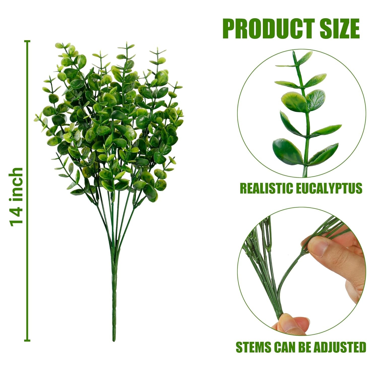 UV Resistant Artificial Boxwood Shrubs 12 Bundles Outdoor Boxwood Hedges Plants
