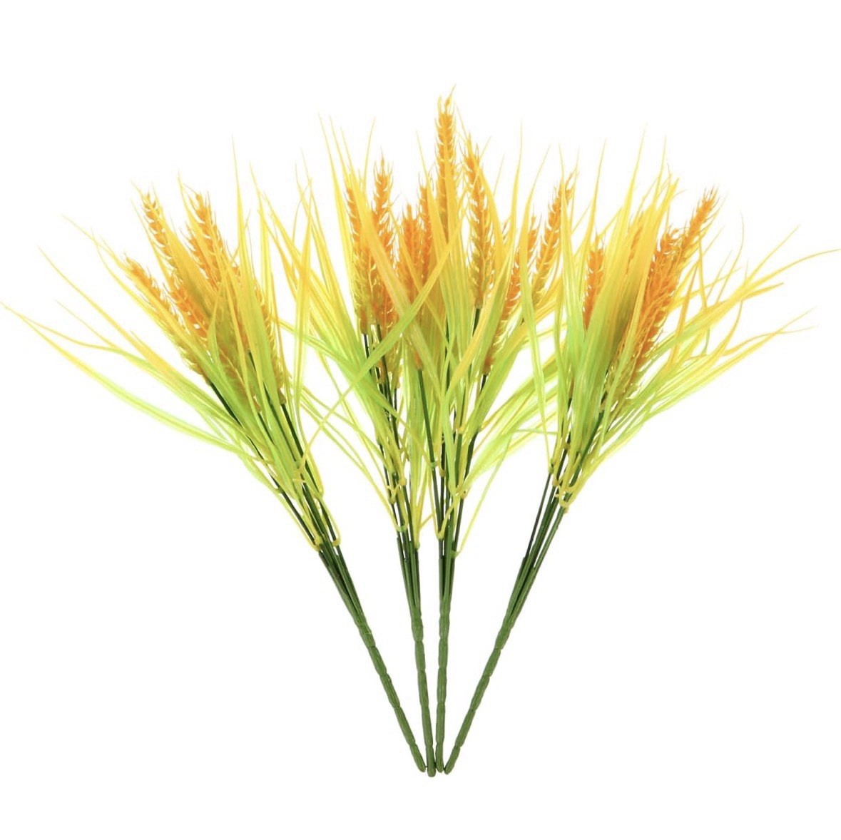 ABOOFAN 4 Pcs Artificial Wheat Stalks Realistic Simulated Wheat Ears, 14.56 inch