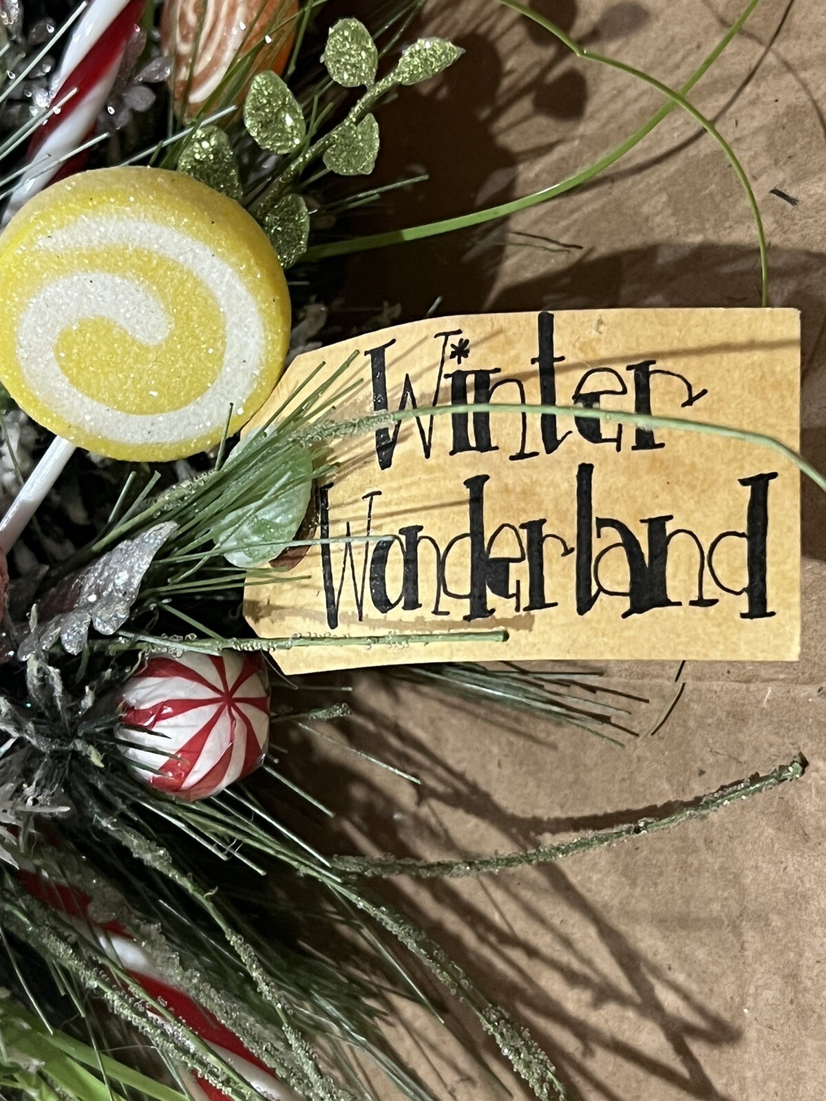 Gingerbread Holiday Christmas Wreath