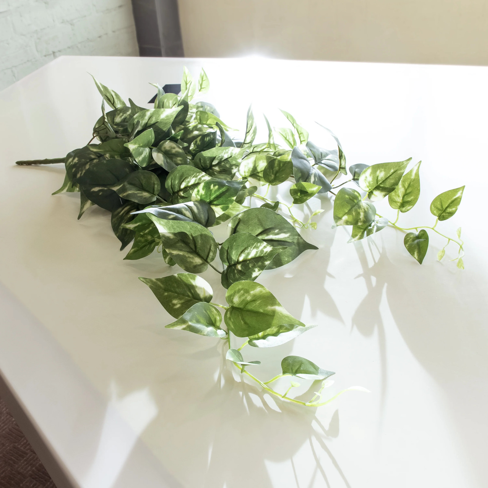 32″ Artificial Silk Green Pothos Hanging Bouquet