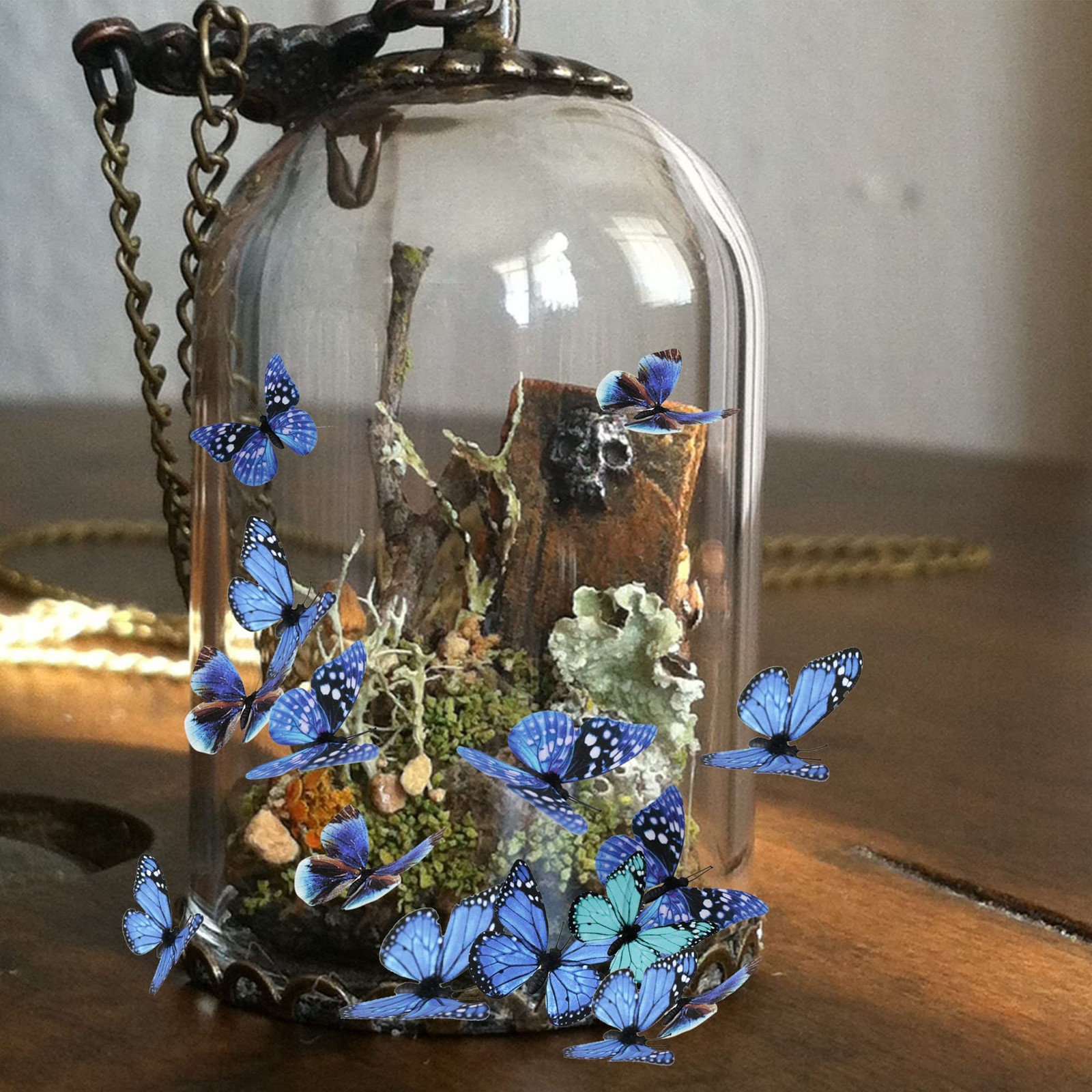 Perfso 12pcs 2size Butterfly Decorations, Simulated Butterflies, 3D Butterfly