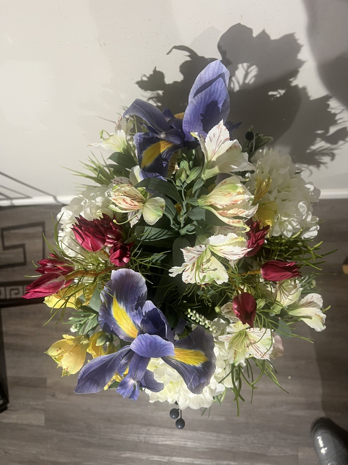 Stunning Floral Arrangement In Decorate Vase High Quality Flowers 18”H X 16”W