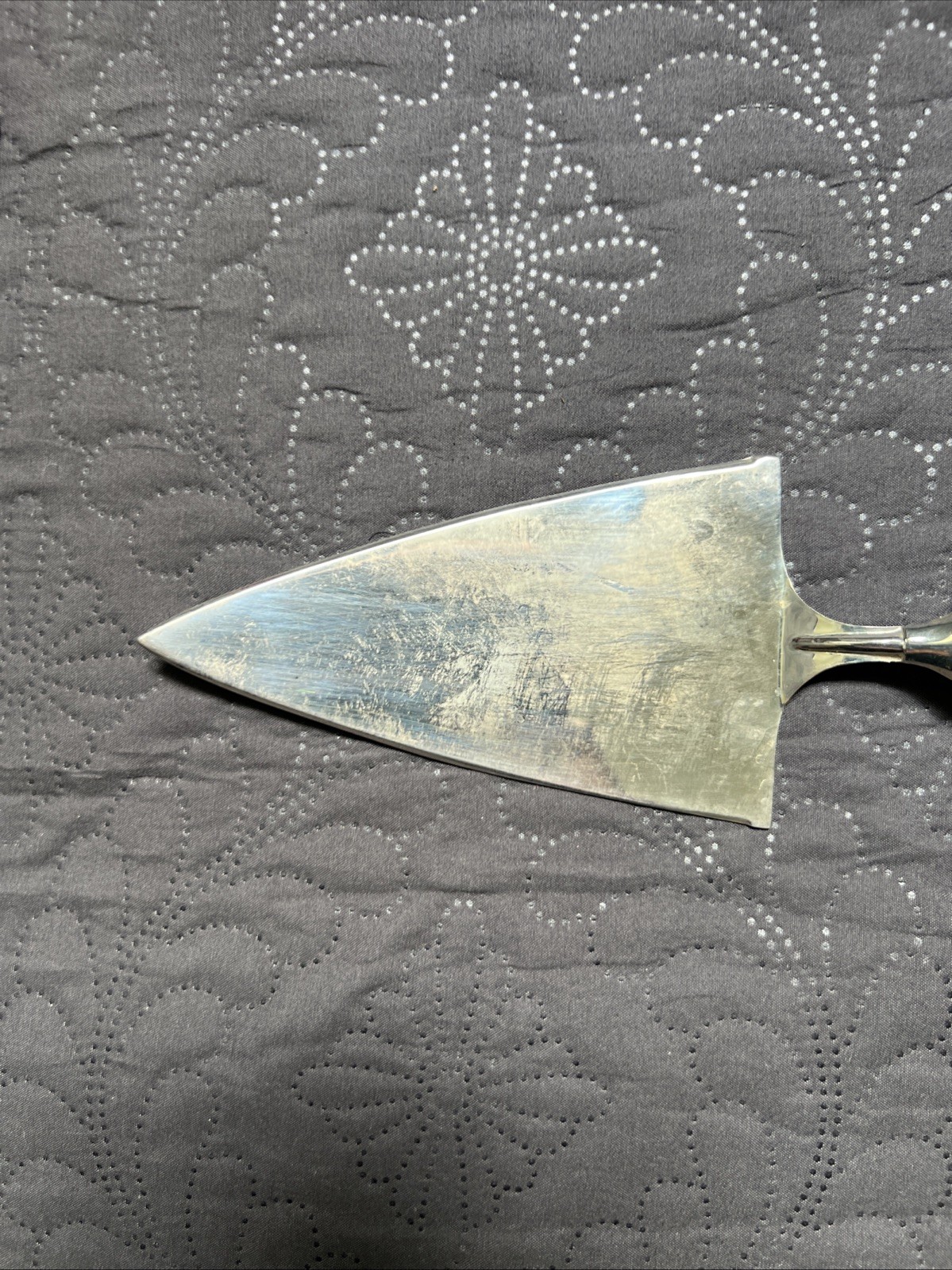 Vintage Mikasa Cake Server Crystal Silver Plate Red Velvet Box Serverware Home