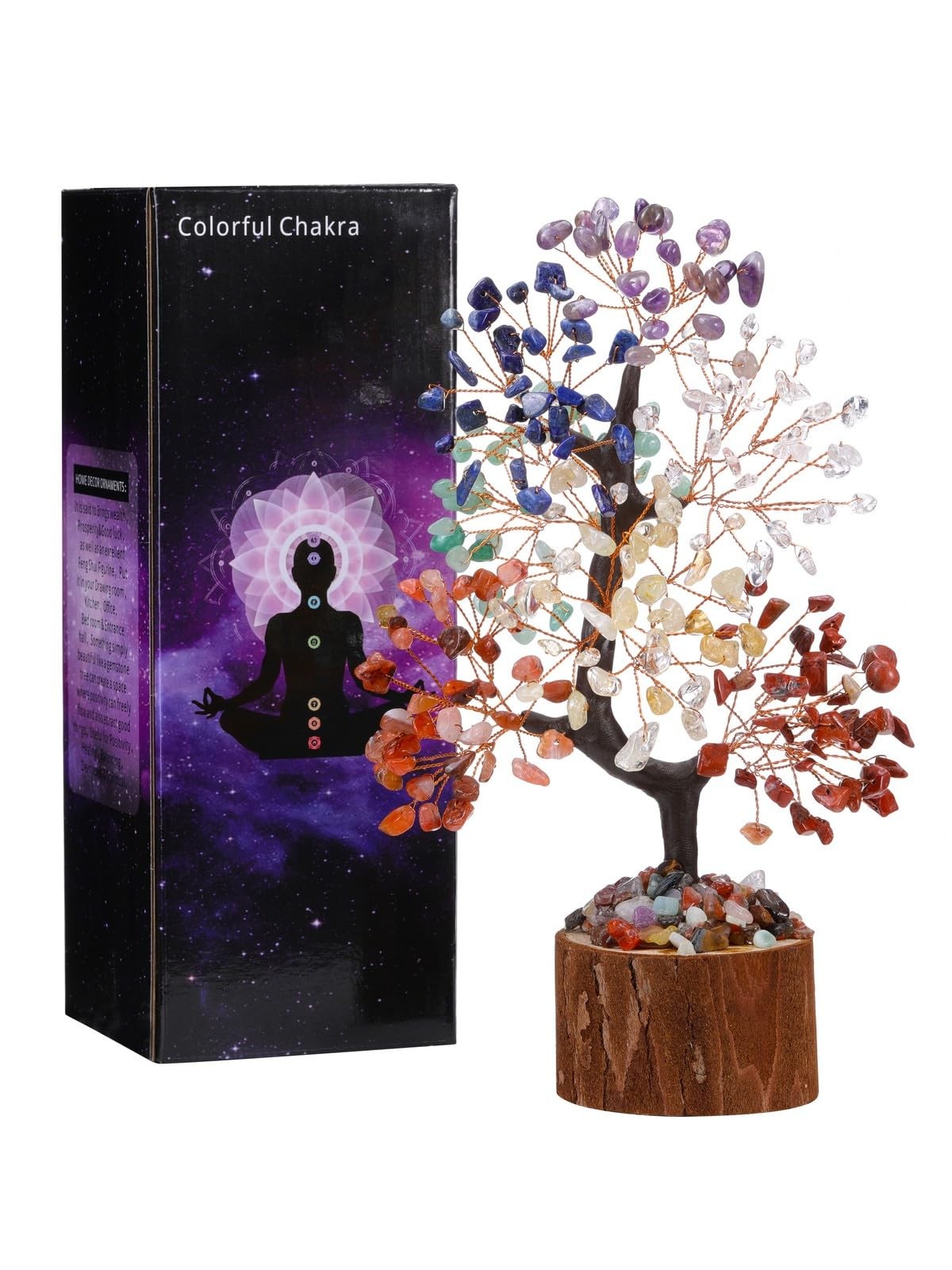 7 Chakra Crystal Tree Birthday Gifts for Women,Natural Healing Crystal Feng S…