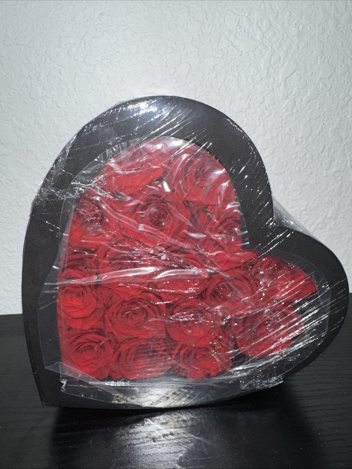 16pc Red Preserved Roses Heart Box-Luxury Forever Roses Gift For Her /New