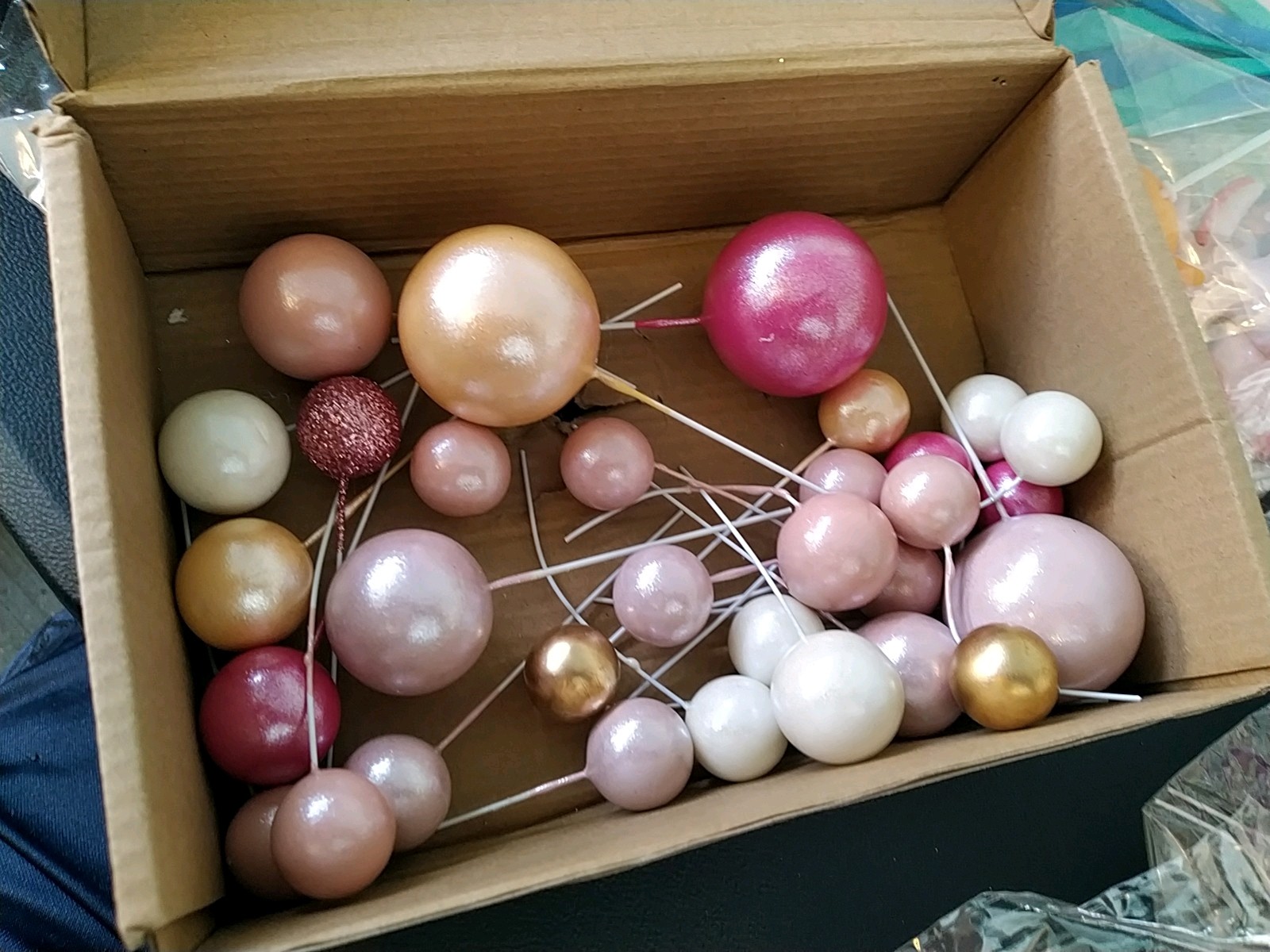 55 Pcs Ball Shaped Bendable Wire – Artificial Flower Arrangement Art Decor