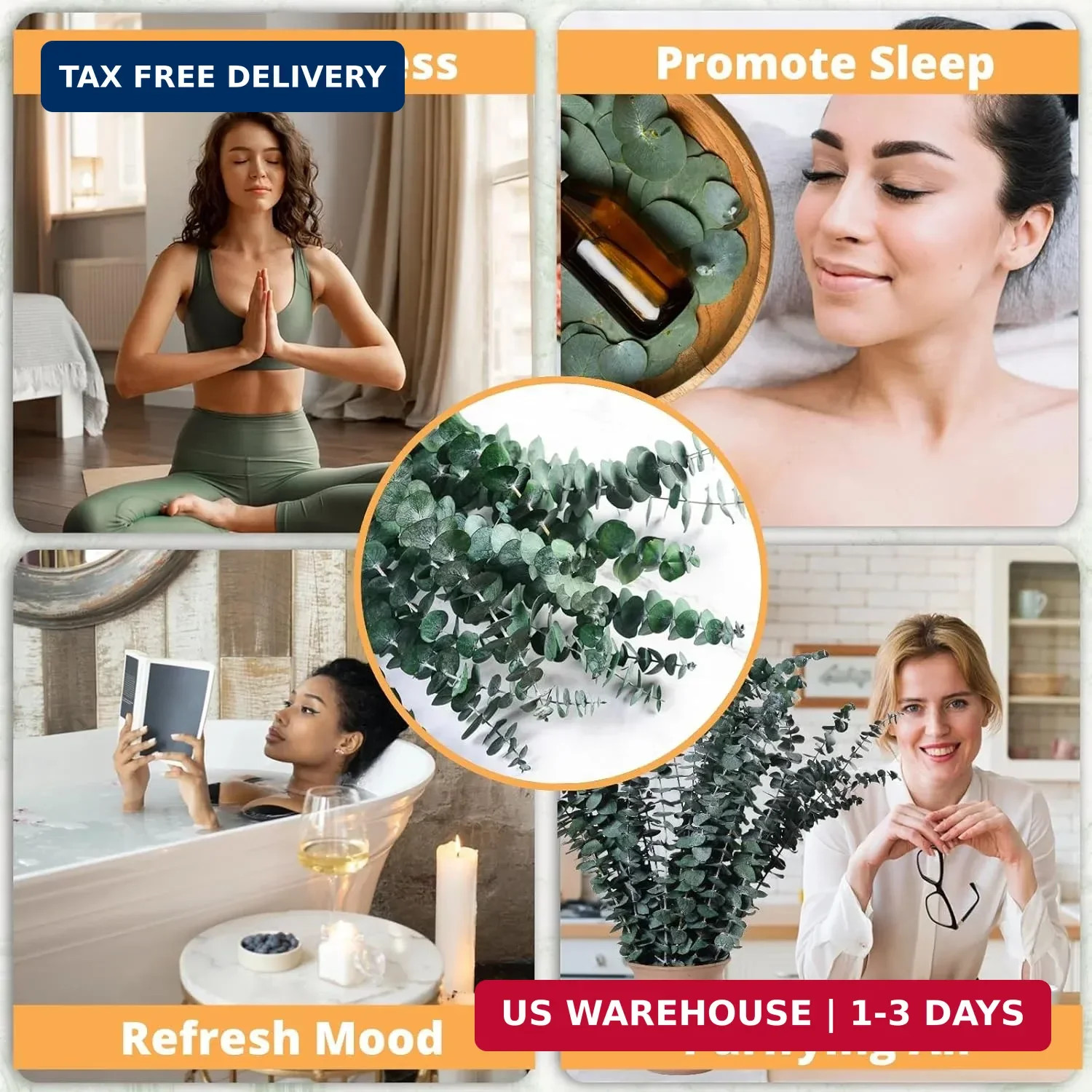 12PCS Dried Eucalyptus for Shower Hanging – 17” Real Large Preserved Eucalyptus