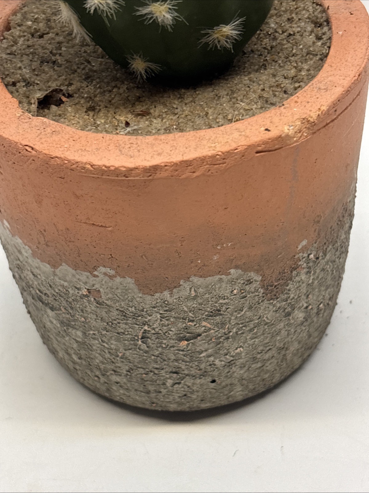 artificial Faux cactus home decor Style Modern Decor Inside In Terra Cotta 12”
