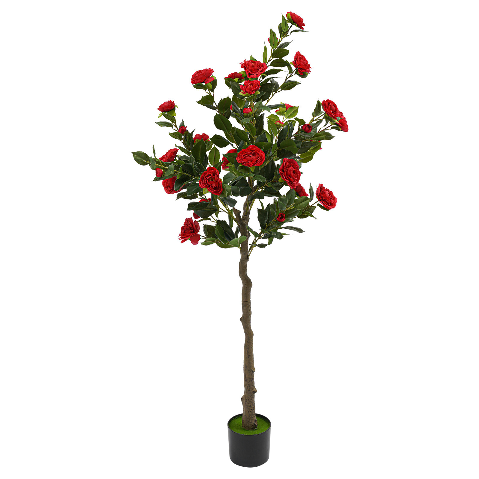 59in Artificial Camellia Tree Modern Home Decor (indoor/outdoor). Retail $65.08