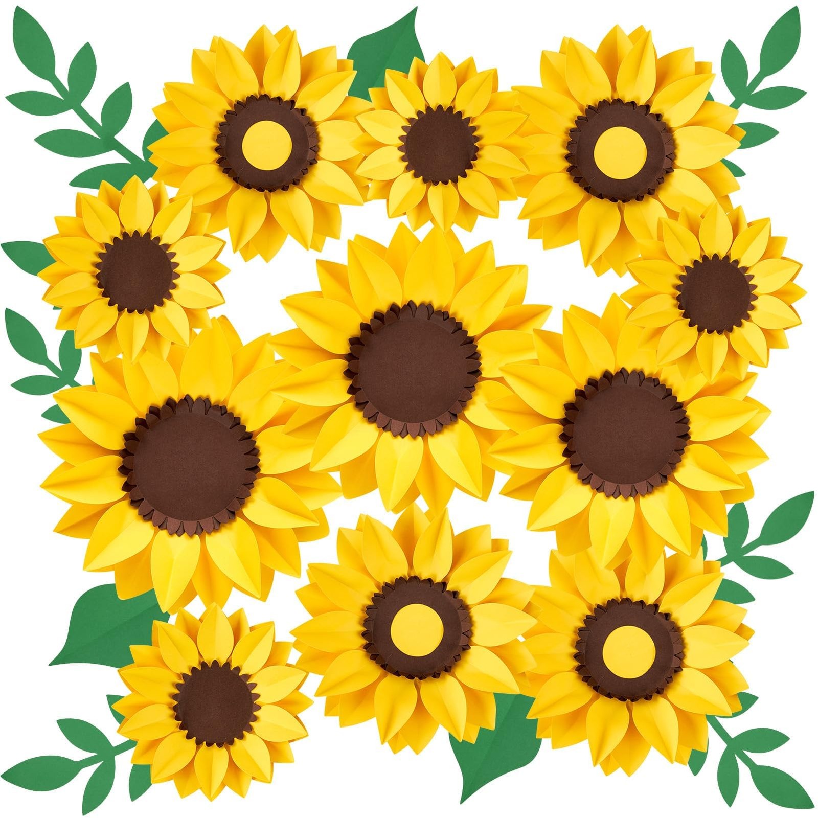 Sunflower Paper Flower Decorations for Wall Giant Artificial Sunflowers Class…